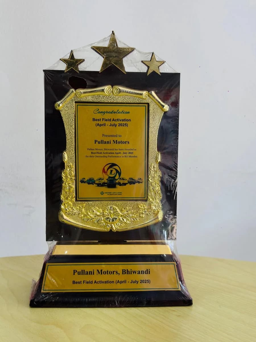 Ashok Leyland RO Mumbai — Best Field Activation Award (Bhiwandi)