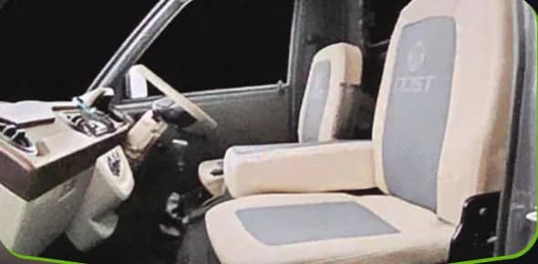 DOST Twin Fuel cabin seating, from the supplied brochure